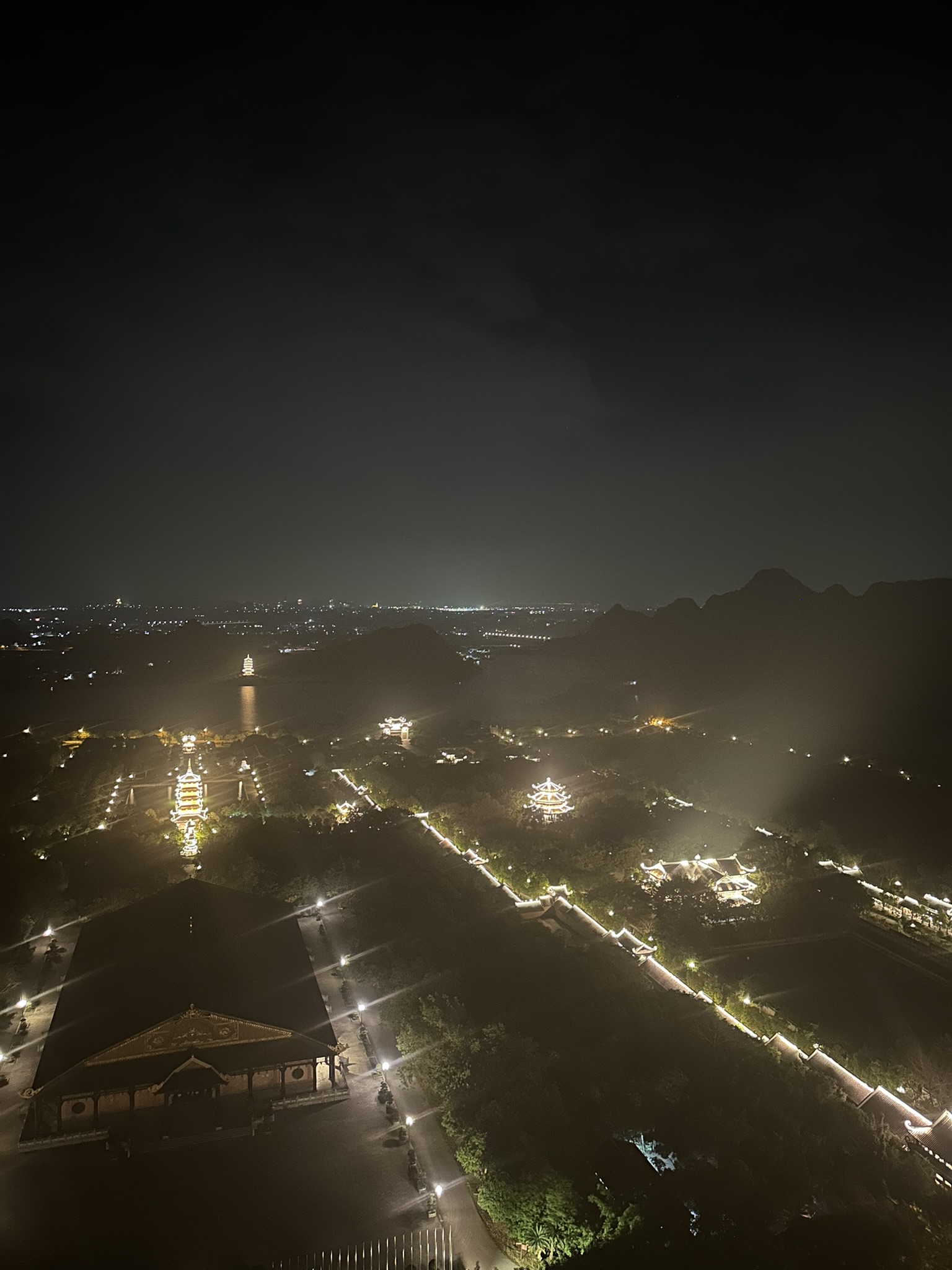 Bai Dinh Pagoda by Night